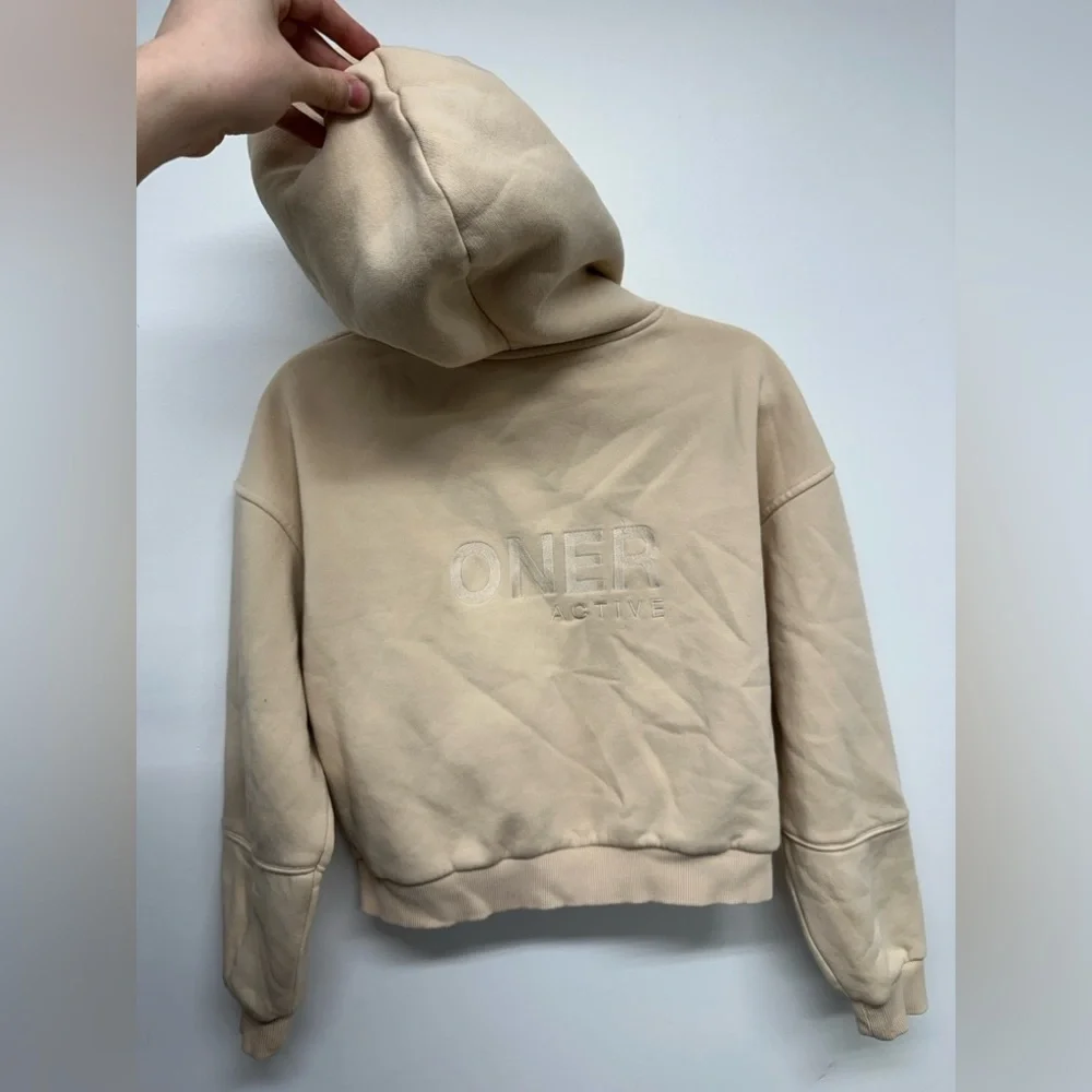 Oner Active Limited Edition Classic Lounge Hoodie Oatmeal Size S - Picture 12 of 14